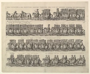 Kroningsprocessie van Karel II door Londen, 1662