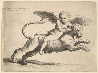 Cupido op een tijger, 1652