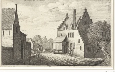 Dorpsstraat in Hemsen nabij Mechelen