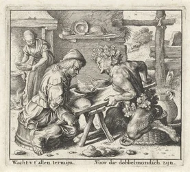 Fabel van de satyr en de boer