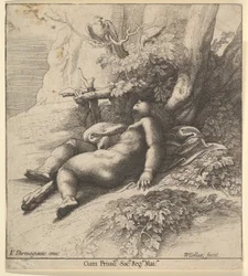 Slapende baby Hercules