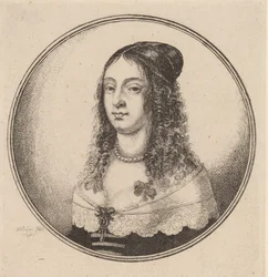 Dame met Linten in Krullen, 1646
