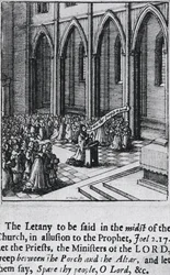 Litanie in een kerk, ca. 1655