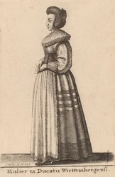 Vrouw uit het hertogdom Württemberg, 1643