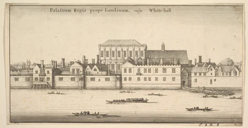 Palatium Regis prope Londinum, vulgo White-hall Koninklijk Paleis van Whitehall, Londen