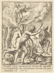 Het Verloren Paradijs, uit de Dans van de Dood, 1651