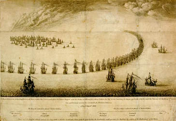De Engelse Marine vlucht voor de Vly