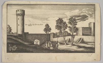 De Kuniberttoren bij Keulen kopie, 1625-77