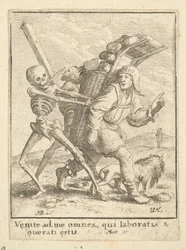 De Kramenverkoper, uit de Dans van de Dood