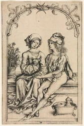 De Geliefden na de Housebook Meester, ca. 1490