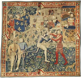 De ontmoeting van koningen Hendrik VIII en koning Frans I Tapijt
