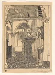 Interieur van de Noorderkerk te Hoorn