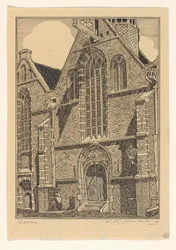 Westelijke gevel van de Noorderkerk te Hoorn