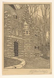 Zuiderportaal van de Grote of Sint-Nicolaaskerk te Edam