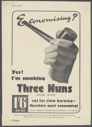 Three Nuns Pipe Tobacco, ca. 1930s