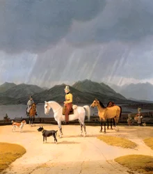 Ruiters bij de Tegernsee