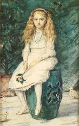Portret van Nina Lehmann, negen jaar oud, naar Millais