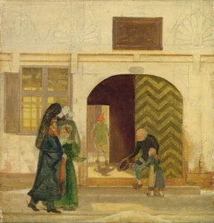 Buiten het Armenhuis van Odense