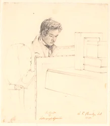 Portret van de Lithograaf Peter Gemzøe