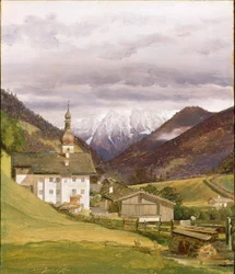 De kerk van Ramsau, 1832