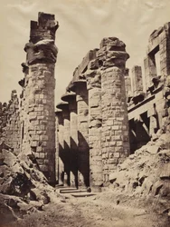 Uitzicht op Karnak Tempel, Hypostyle Hall
