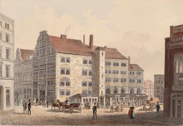 Hamburg 1845 kaiserhof hotel-zijaanzicht