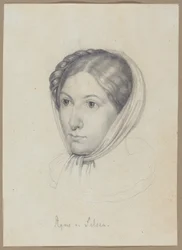 Agnes von Felsen, ca.1822 (grafiet)