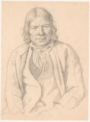 Borstbeeld van een Zweedse boer