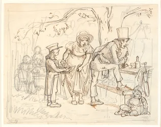 Een ongeluk tijdens de schoenmakersfamilie picknick