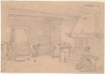 Italiaans boereninterieur