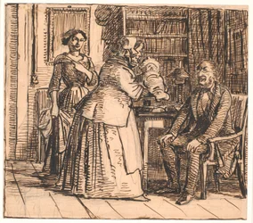 De vroedvrouw presenteert de erfgenaam