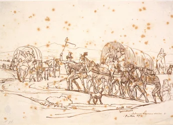 De trein door de Campagna naar een kerkfeest voor "Madonna dellamore divina i Pintsen 39"