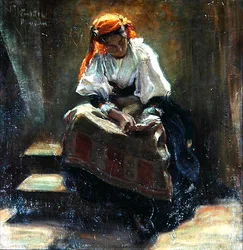 Meisje met een Boek, ca. 1900