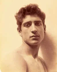 Studie van een jongen, Sicilië, c.1898 (sepia foto)