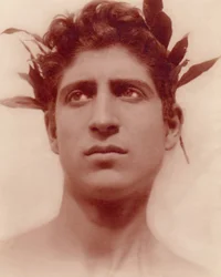 Studie van een jongen met een krans, Sicilië, c.1898