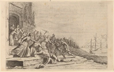De Volgelingen van Solon Verdedigen de Tempel van Venus, 1634