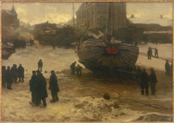 Vissersboten in Scheveningen