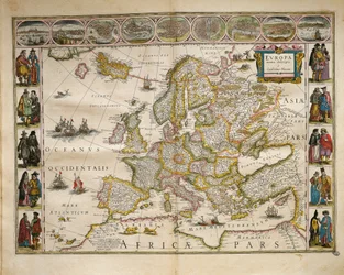 Uit Theatrum Orbis Terrarum door Willem Bleau, Amsterdam
