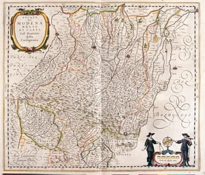 Modena, Reggio Emilia, Carpi, einde van Garfagnana, Italië, in 