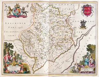 Monmouth shire (Engeland en Wales), in 