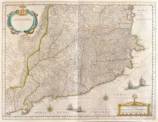 Provincie Catalonië, Spanje, in 
