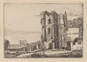 Verwoeste Toren Rechts van het Midden