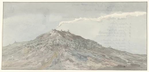 Gezicht op de Etna gezien vanuit het zuidwesten