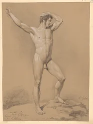 Staand mannelijk naakt, van voren gezien (2e prijs 1811)