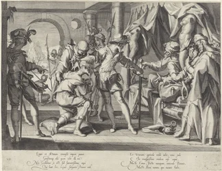 Graaf Willem III van Holland geeft opdracht tot de onthoofding van zijn baljuw