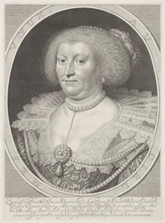Portret van Sophia Hedwig van Brunswijk-Wolfenbüttel