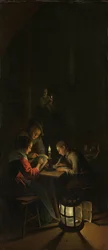 Drieluik: Allegorie van kunstonderwijs