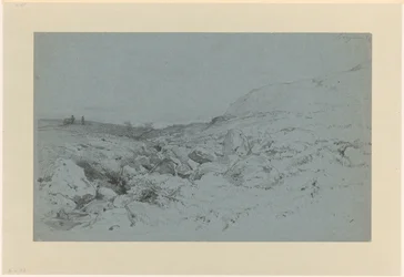 Heuvellandschap met beekje, bij Bergen in Noorwegen