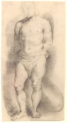 Vooraanzicht van een mannelijk figuur