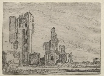 Ruïnes van het kasteel Huys Te Kleef bij Haarlem